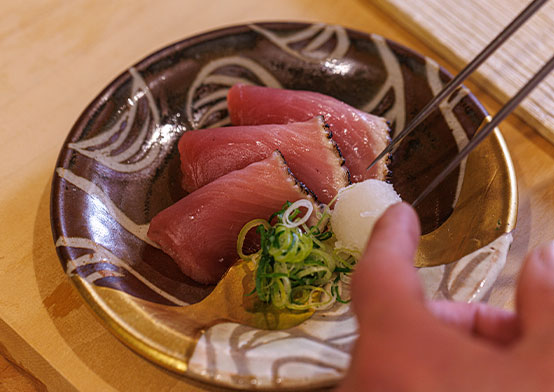 盛付けシーン
